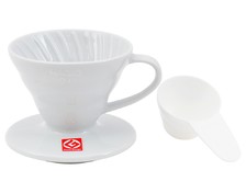 Hario Drip ceramiczny V60-01 Biały - Drippery