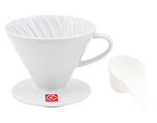 Hario Drip ceramiczny V60-02 Biały - Drippery