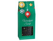 Herbata Świąteczna w zielonym pudełku 75g - Herbata Czarna