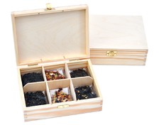 Zestaw 6 herbat w drewnianym pudełku - Doskonałe na prezent