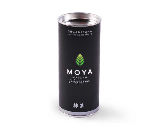Herbata Zielona Japan Moya Matcha Luksusowa ORGANIC, puszka 30g